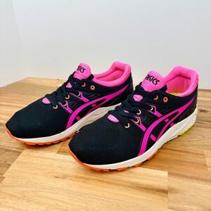 ASICS Women Black Pink Gel Running Shoes Sneakers Athletic Shoes 8.5